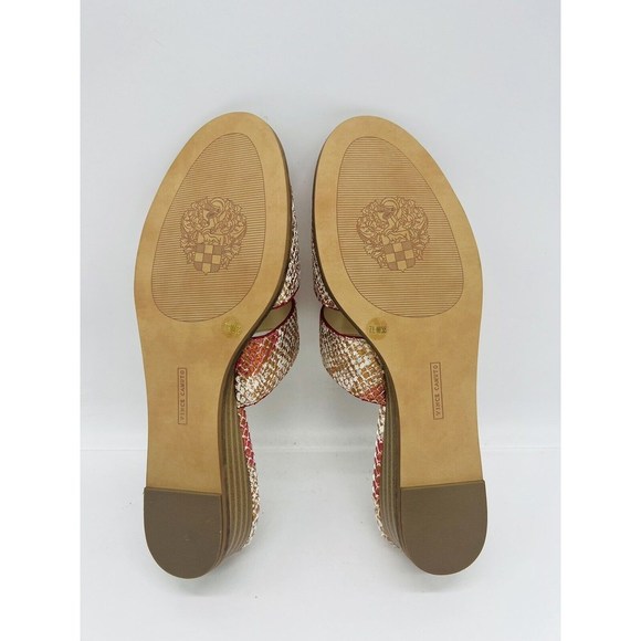 Vince Camuto WOMEN'S Relindie Demi-Wedge Slide Sandals - SUNSET SNAKE, US 7.5M - Picture 8 of 9